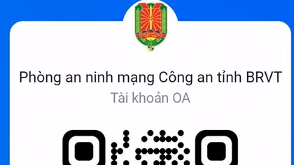 Công an tỉnh Bà Rịa-Vũng Tàu ra mắt trang Zalo về ANTT trên không gian mạng