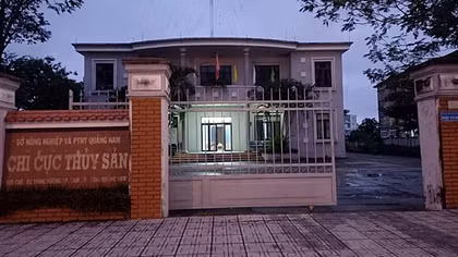 Cách chức Chi cục trưởng Chi cục Thủy sản Quảng Nam