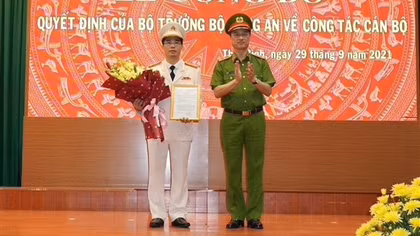 Bổ nhiệm Thượng tá Trần Văn Phúc giữ chức vụ Giám đốc Công an tỉnh Thái Bình