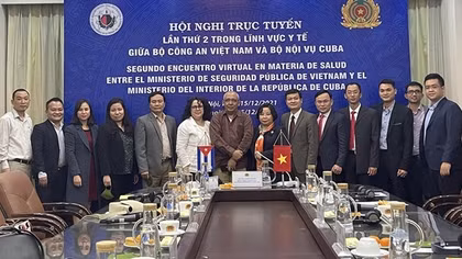 Tăng cường hợp tác về y tế giữa Bộ Công an Việt Nam và Bộ Nội vụ Cuba