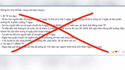 Thông tin Hà Nội "án binh bất động toàn TP" là giả