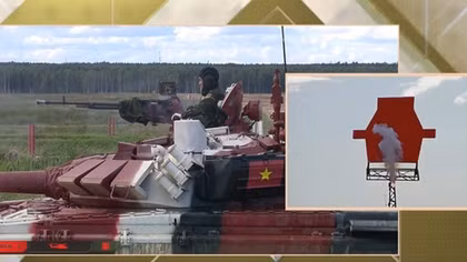 Việt Nam về nhì trong ngày ra quân Tank Biathlon 2021