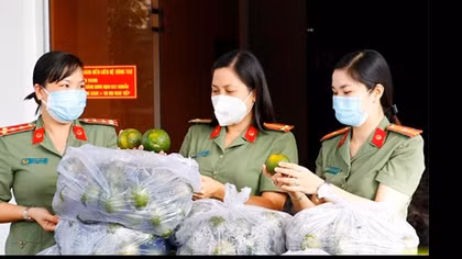 Công an các tỉnh miền Tây hỗ trợ nông dân tiêu thụ trái cây