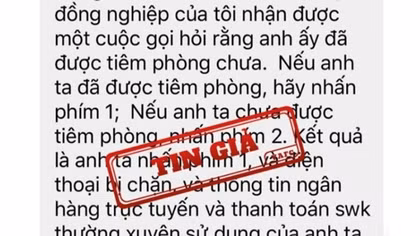 Cảnh báo tin giả liên quan đến việc lừa đảo chiếm đoạt thông tin cá nhân trên mạng