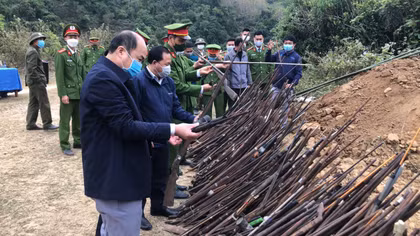 Thu giữ và tiêu huỷ 1.233 khẩu súng tự chế