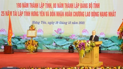 Xây dựng Hưng Yên sớm trở thành tỉnh công nghiệp, nông nghiệp hiện đại