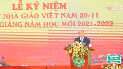 Chủ tịch nước dự kỷ niệm Ngày Nhà giáo Việt Nam tại Học viện Nông nghiệp