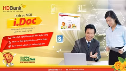 Đơn giản hóa chuyển chứng từ giao dịch với HDBank I.Doc