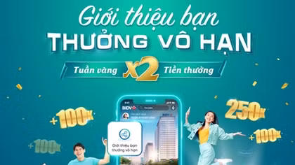 Giới thiệu bạn - thưởng vô hạn với BIDV SmartBanking