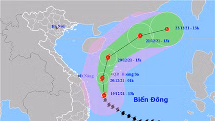 Bão số 9 gây mưa lớn từ Quảng Nam đến Khánh Hòa