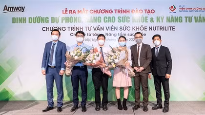 Amway và Viện Dinh dưỡng Quốc gia ra mắt chương trình đào tạo dinh dưỡng