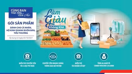 BIDV ra mắt “Gói tiểu thương” với nhiều ưu đãi, quà tặng