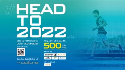 Nhiều giải thưởng hấp dẫn ở giải chạy online ‘Head to 2022’