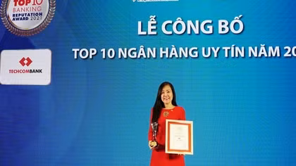 Techcombank là ngân hàng thương mại tư nhân uy tín nhất Việt Nam năm thứ 3 liên tiếp