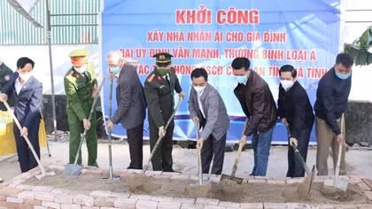Công an tỉnh Hà Tĩnh hỗ trợ xây dựng nhà ở cho cán bộ, chiến sĩ