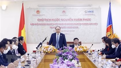 Chủ tịch nước: Việt Nam cần thúc đẩy làn sóng đầu tư mới vào Campuchia