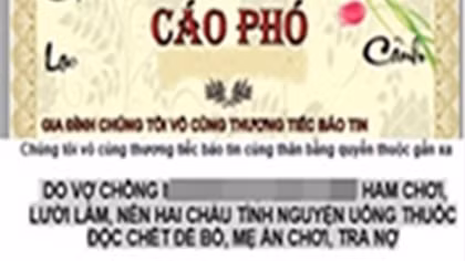Mẹ vay tiền qua app, con bị làm cáo phó “khai tử”