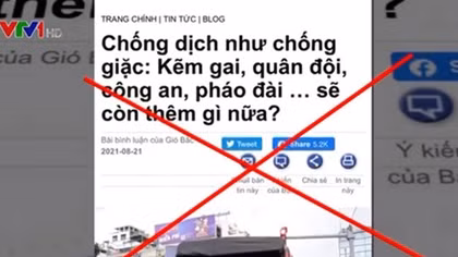 Vin cớ “góp ý chống COVID-19” để  xuyên tạc, chia rẽ người dân với Công an