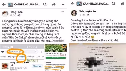 Cần làm rõ hành vi lừa đảo của trang “Hữu cơ Đà Lạt”