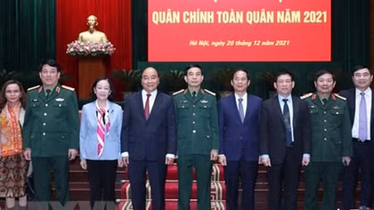 Chủ tịch nước dự Hội nghị Quân chính toàn quân năm 2021