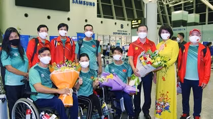 Đoàn Thể thao người khuyết tật Việt Nam lên đường tham dự Paralympic Tokyo 2020