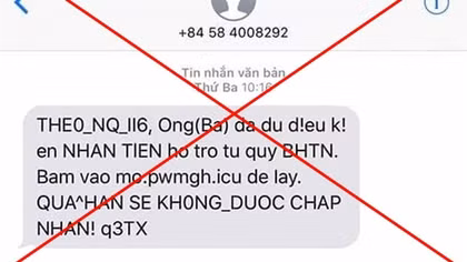 Cảnh báo lừa đảo nhận tiền hỗ trợ từ Quỹ Bảo hiểm thất nghiệp
