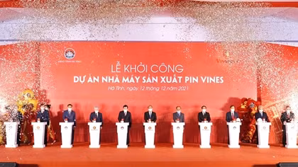 Khởi công nhà máy sản xuất pin VinES