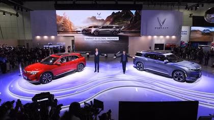 VinFast ra mắt thương hiệu xe điện tại Los Angeles Auto Show 2021