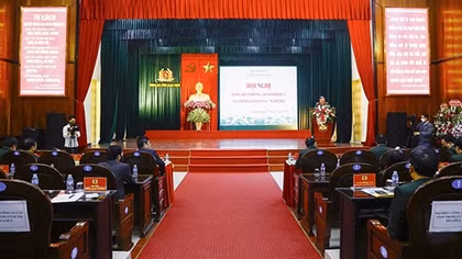 Cụm thi đua số 4 tổng kết phong trào thi đua “Vì an ninh Tổ quốc” năm 2021