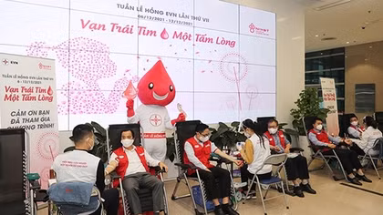 Tuần lễ hồng EVN: “Vạn trái tim – Một tấm lòng”