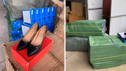 Hơn 1 tấn bánh ngọt và 335 đôi giày không rõ nguồn gốc xuất xứ