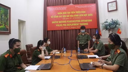 Tổ chức khoá đào tạo về gìn giữ hoà bình Liên Hợp quốc cho cán bộ Công an