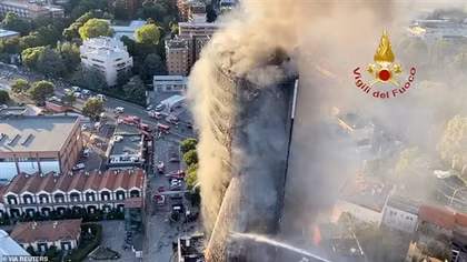 Nguyên nhân vụ cháy cao ốc ở Italia được ví với thảm hoạ Grenfell ở London