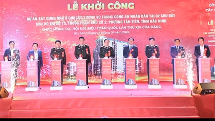 Khởi công dự án xây dựng nhà ở cho lực lượng vũ trang CAND tại phường Tân Tiến, tỉnh Bắc Ninh