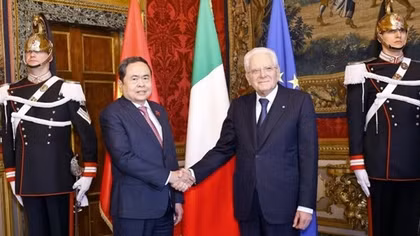 Việt Nam-Italy nhất trí tăng cường ủng hộ lẫn nhau tại các tổ chức quốc tế
