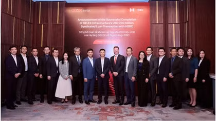 Hạ tầng GELEX công bố hoàn tất khoản vay hợp vốn 200 triệu USD với HSBC