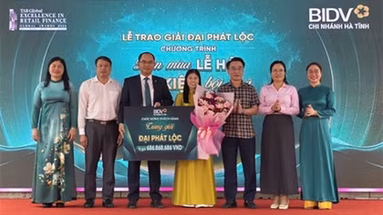 Khách hàng may mắn “đón lộc” hơn 686 triệu đồng từ BIDV