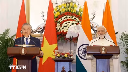 Đưa quan hệ Đối tác Chiến lược Toàn diện Tăng cường Việt Nam-Ấn Độ sang giai đoạn mới
