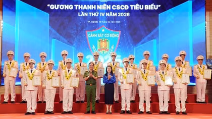 Tuyên dương 19 gương Thanh niên Cảnh sát cơ động tiêu biểu năm 2026