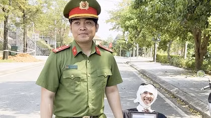 Thượng úy Công an tạo clip "viral"