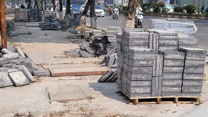 Từ 16-26/1: Hà Nội tạm dừng thi công đào đường, vỉa hè