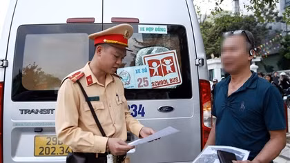 Kiểm soát xe đưa đón học sinh, test nồng độ cồn và ma túy đối với tài xế
