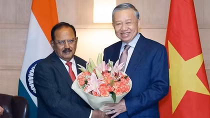 Tổng Bí thư, Chủ tịch nước Tô Lâm tiếp Cố vấn An ninh Quốc gia Ấn Độ Ajit Doval