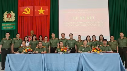 Cụm thi đua số 9, Bộ Công an ký kết giao ước thi đua năm 2026