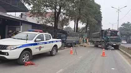 Công an tỉnh Thái Nguyên thông tin về vụ TNGT khiến Trung tá CSGT hy sinh