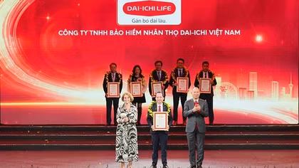 Dai-ichi Life Việt Nam đạt danh hiệu “Top 500 Doanh nghiệp lớn nhất Việt Nam” trong 10 năm liên tiếp
