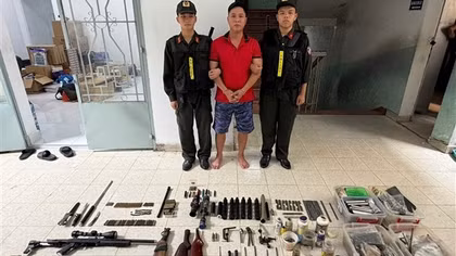 Công an TP Hồ Chí Minh xóa đường dây mua bán, tàng trữ vũ khí quân dụng "khủng"