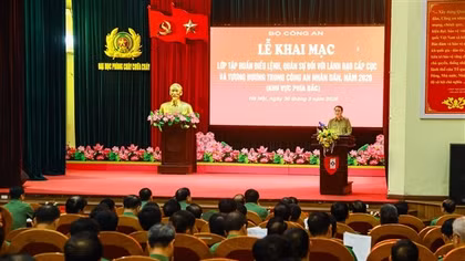 Nâng cao chất lượng công tác điều lệnh, quân sự, võ thuật trong Công an nhân dân