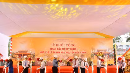 Khởi công xây dựng nhà thờ Lễ Thành hầu Nguyễn Hữu Cảnh