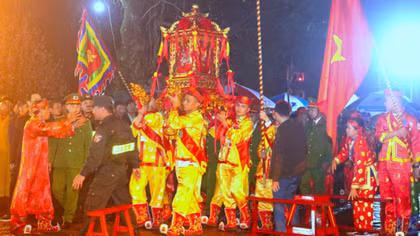 Bảo đảm an ninh, an toàn Lễ khai Ấn, phát Ấn Đền Trần
